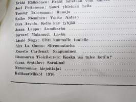 Kulttuurivihkot 1976 nr 8 - Kulttuurityöntekijäin Liitto ry julkaisu, Tommy Taberman, Matti Rossi, Kalevi Seilonen, Oiva Arvola, Jaana Lappo, Joel Pettersson, ym.