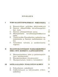 Tietoja maanpuolustuksesta: maanpuolustus turvallisuuspolitiikan osana