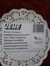 Puhlinkortti: -97. Vene  lehden 6 / 07 mainos.