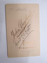 Rovasti H.O. Kraft, Nakkila?, Atelier John Englund, Björneborg - Pori -visiittikorttivalokuva / visit card photo / cdv