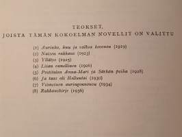 Tuulta ja tyyntä -valittuja novelleja. KIRJAILIJAN NIMIKIRJOITUS Siiri Pöystille 2/4-50 Viljo Kojo