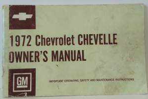 1972 Chevrolet Chevelle - Owner´s Manual