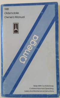1981 Oldsmobile - Owner´s Manual - Omega