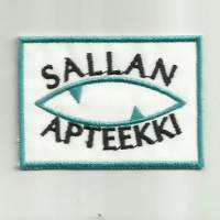 Sallan Apteekki -   hihamerkki kangasmerkki