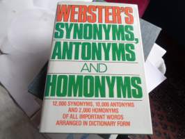 Webster`s synonyms, antonyms and homonyms