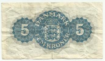 Tanska 5 kruunua 1950 seteli