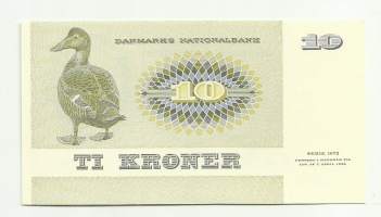 Tanska 10 kruunua 1972 seteli
