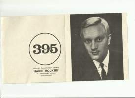 Harri Holkeri 31 v - vaalimainos
