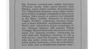 Kirjailijatar ja hänen miehensä, sekä muita esseitä