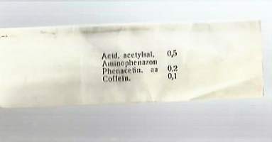 Acid acetylsal  - pulverikääre tyhjä