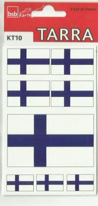 Suomen lippu avaamaton tarrapaketti - tarra