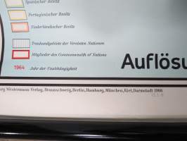 Westermann Schulwandkarte - Der Wandel des politischen Weltbildes 1966 - Maailmanpoliittinen tilanne -seinäkartta / koulukartta