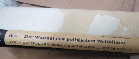 Westermann Schulwandkarte - Der Wandel des politischen Weltbildes 1966 - Maailmanpoliittinen tilanne -seinäkartta / koulukartta