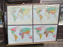 Weltgeschicte der Neuzeit - Uudenajan maailman historia 1450-1955, Flemming Verlag - seinäkartta / koulukartta