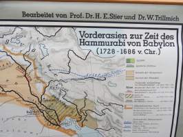 Der Alte Orient - Vanhanajan Itämaat, Westermann Geschichtswandkarten, 1958 - seinäkartta / koulukartta