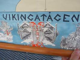 Vikingatågen - Viikinkiretket / Koulutarpeiden Keskusliike Oy -seinäkartta / koulukartta