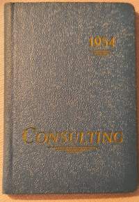 O.Y. Neuvotteleva Insinööritoimisto CONSULTING Helsinki - almanakka 1954. Vesivoima- ja rakennustekniikkaa.