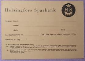 Helsingfors Sparbank - För sparmärken