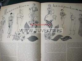 Kotiliesi 1935  Nr 9  Toukokuu 1935 (kansi Martta Wendelin). Runsaasti vuoden 1935 ajankuvaa ja mainoksia. Mm Heteka -mainos
