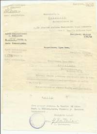 Lapin Rajavartiosto 1 komppania dokumentteja  4 kpl 1948