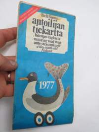 Autoilijan tiekartta Etelä-Suomi 1977 - Bilistens vägkarta - Motoring road map - Auto-Strassenkarte  -kartta