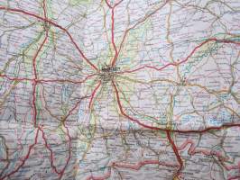 Österreich (Austria) Autokarte -road map / tiekartta, Itävalta