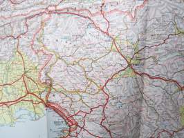 Österreich (Austria) Autokarte -road map / tiekartta, Itävalta