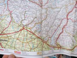 Österreich (Austria) Autokarte -road map / tiekartta, Itävalta