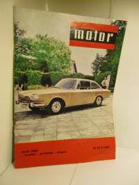 Motor 1965 / 12 Kansikuva Glas 2600.Audi Auto Union. Ansa Ikonen, Simca 1000. Mercedes-Benz 600...