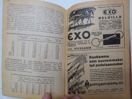 Maatalouskalenteri 1948, runsaasti mainoksia maatalouteen liittyen -agricultural calendar