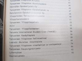 Tampereen yliopiston muistio 1967-1968 (entinen Tampereen Yhteiskunnallinen Korkeakolu) -vuosikirja opettaja-, luennoitsija sekä opiskelijatietoineen