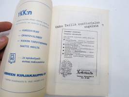 Yhteiskunnallisen korkeakolun muistio 1965-1966 (Nykyään Tampereen yliopisto) -vuosikirja opettaja-, luennoitsija sekä opiskelijatietoineen