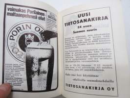 Tampereen yliopiston muistio 1967-1968 (entinen Tampereen Yhteiskunnallinen Korkeakolu) -vuosikirja opettaja-, luennoitsija sekä opiskelijatietoineen