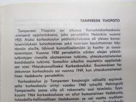 Tampereen yliopiston muistio 1967-1968 (entinen Tampereen Yhteiskunnallinen Korkeakolu) -vuosikirja opettaja-, luennoitsija sekä opiskelijatietoineen