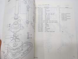 Suzuki DT25 outboard parts catalogue 1986-4, illustrations / perämoottori, varaosaluettelo räjäytyskuvineen