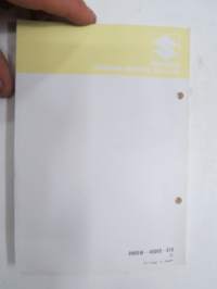 Suzuki DT25 outboard parts catalogue 1986-4, illustrations / perämoottori, varaosaluettelo räjäytyskuvineen