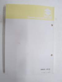 Suzuki DT75/85 outboard parts catalogue 1987-10, illustrations / perämoottori, varaosaluettelo räjäytyskuvineen