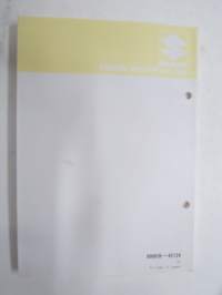 Suzuki DT75/85 outboard parts catalogue 1987-10, illustrations / perämoottori, varaosaluettelo räjäytyskuvineen