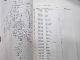 Suzuki DT30 VJ outboard parts catalogue 1987-11, illustrations / perämoottori, varaosaluettelo räjäytyskuvineen