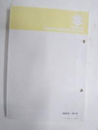Suzuki DT30 VJ outboard parts catalogue 1987-11, illustrations / perämoottori, varaosaluettelo räjäytyskuvineen