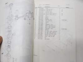 Suzuki DT5 outboard parts catalogue 1987-5, illustrations / perämoottori, varaosaluettelo räjäytyskuvineen