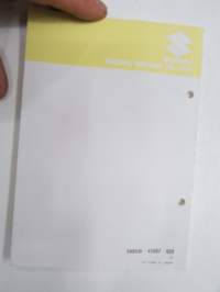 Suzuki DT5 outboard parts catalogue 1987-5, illustrations / perämoottori, varaosaluettelo räjäytyskuvineen