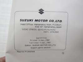 Suzuki DT40 outboard parts catalogue 1987-7, illustrations / perämoottori, varaosaluettelo räjäytyskuvineen