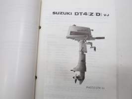 Suzuki DT4 outboard parts catalogue 1987-4, illustrations / perämoottori, varaosaluettelo räjäytyskuvineen