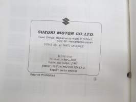 Suzuki DT4 outboard parts catalogue 1987-4, illustrations / perämoottori, varaosaluettelo räjäytyskuvineen
