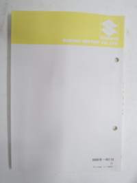 Suzuki DT4 outboard parts catalogue 1987-4, illustrations / perämoottori, varaosaluettelo räjäytyskuvineen