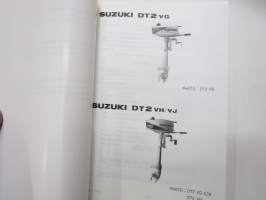 Suzuki DT2 outboard parts catalogue 1987-4, illustrations / perämoottori, varaosaluettelo räjäytyskuvineen
