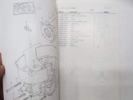 Suzuki DT2 outboard parts catalogue 1983-11, illustrations / perämoottori, varaosaluettelo räjäytyskuvineen