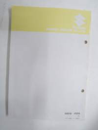 Suzuki DT40C VG outboard parts catalogue 1985-9, illustrations / perämoottori, varaosaluettelo räjäytyskuvineen