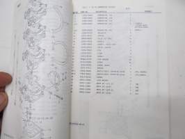 Suzuki DT115 / DT140 outboard parts catalogue 1986-6, illustrations / perämoottori, varaosaluettelo räjäytyskuvineen